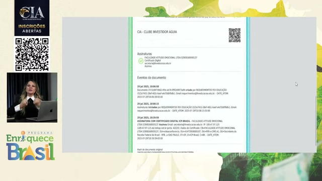University extension certificate from the Ministry of Education (MEC).