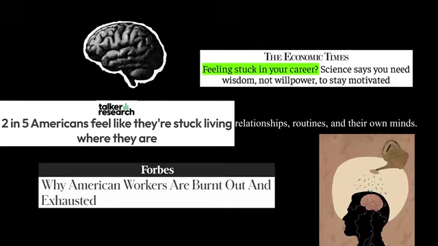 Overview of how the brain influences feeling stuck and achieving goals