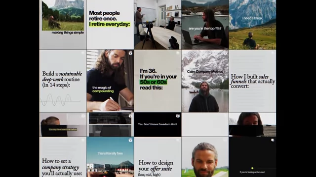 A screenshot of Matt Gray's Instagram grid, showcasing a consistent light, dark, light pattern across his posts