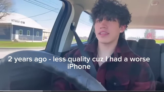 The vlogger's skin appearance from an older video, serving as a baseline for his naturally clear skin.