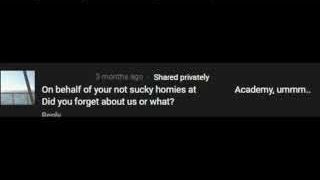 A YouTube comment from an old friend claiming to be worried about the speaker after a heartbreak video.