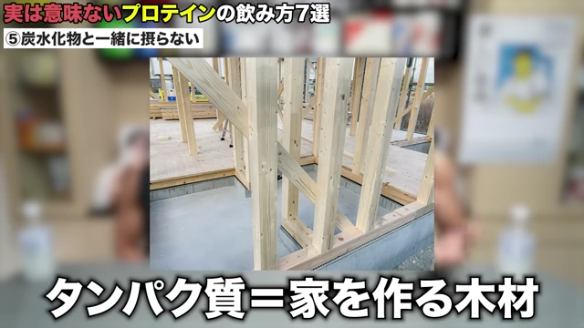 家を建てる木材としてのタンパク質