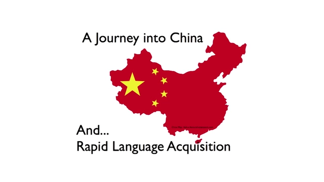 A map of China, representing Chris Lonsdale's journey to China for rapid language acquisition