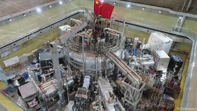 Aerial view of China's newly operational thorium molten salt reactor facility