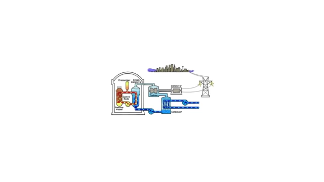 Diagram of a Light Water Reactor, the prevailing nuclear technology