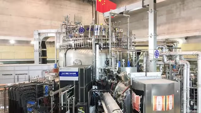 Close-up of China's small 2MW heat test reactor