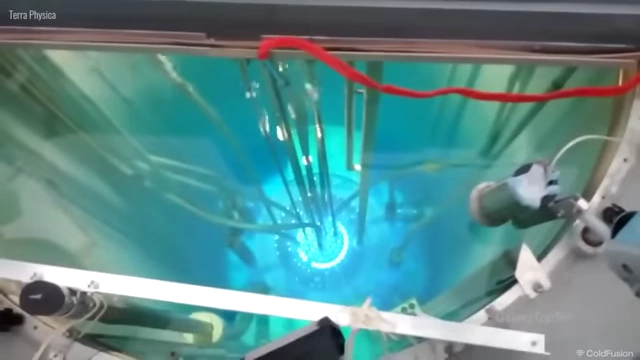 Fresh fuel being added to the thorium reactor while operational