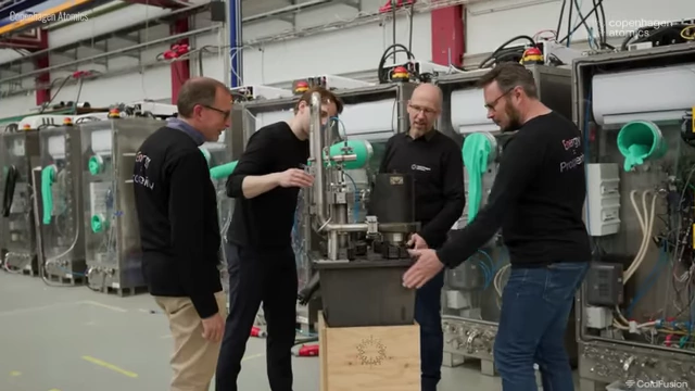 Copenhagen Atomics team with their molten salt thorium reactor prototype