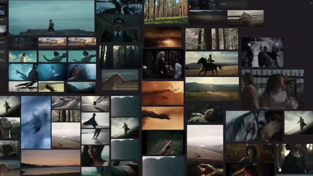 A mood board with various visual references for the film.