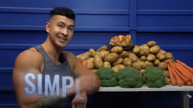The four main foods of the CPB diet: chicken, potatoes, broccoli, and carrots