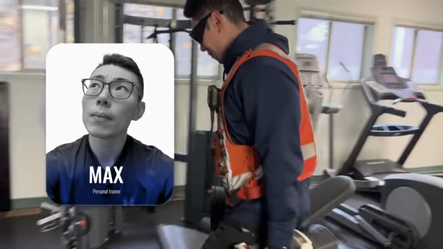 Max, a personal trainer and train conductor, shown in the gym
