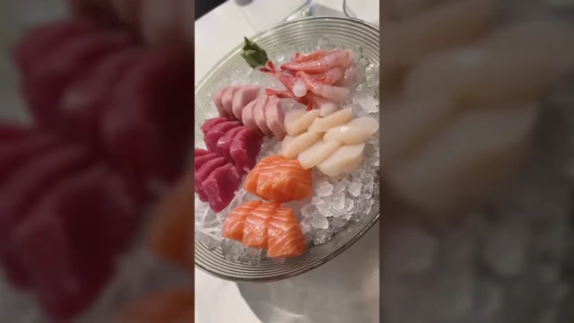 A plate of sushi, representing Max's pre-diet habit of frequently visiting buffets