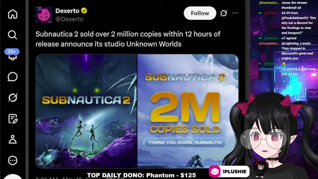 Dexerto tweet announcing Subnautica 2 sold over 2 million copies in 12 hours