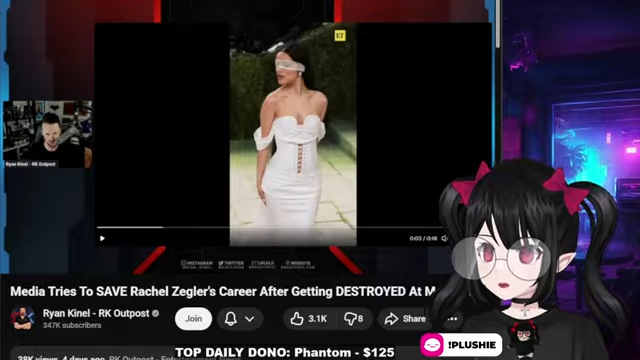Rachel Zegler at the Met Gala with a blindfold