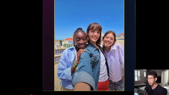The resulting landscape selfie after converting a vertical capture with the iPhone's upgraded front camera