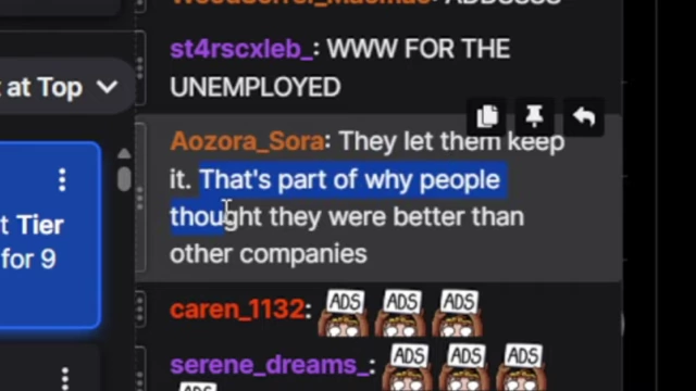 A comment from a viewer stating that VShojo letting talents keep their IP made them seem superior to other companies.