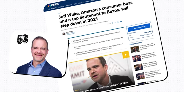 CNBC article announcing Jeff Wilke's departure from Amazon
