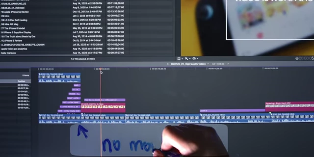 Timeline section marked "no momentum" in the first intro draft