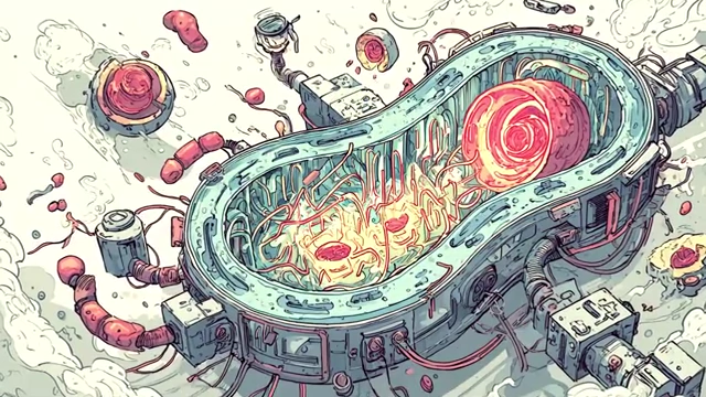 A machine-like structure creating a destructive feedback loop, symbolizing how polarization and toxicity amplify each other