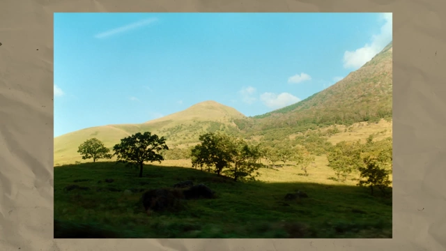 Scenic mountain landscapes visible from the bus ride to Yufuin