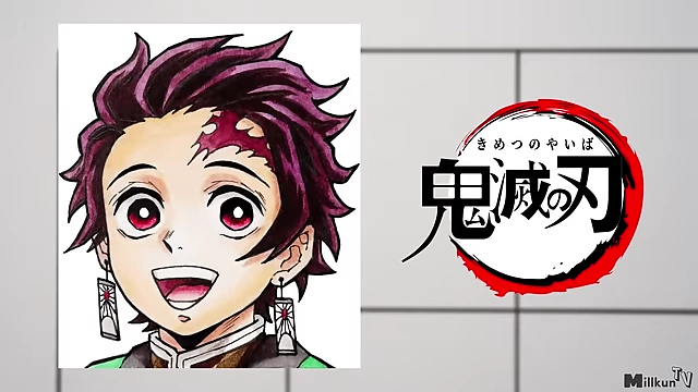 Tanjiro in Demon Slayer style