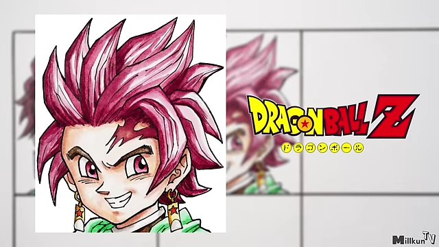 Tanjiro in Dragon Ball Z style