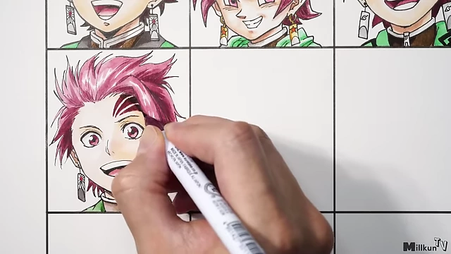 Tanjiro in JoJo's Bizarre Adventure style