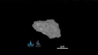 The quasi-moon asteroid Kamoʻoalewa (2016 HO3) captured by China's Tianwen-2 spacecraft from 20 km away.