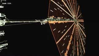 A render of the Tianwen-2 spacecraft with its solar arrays deployed, on its mission to Kamoʻoalewa.