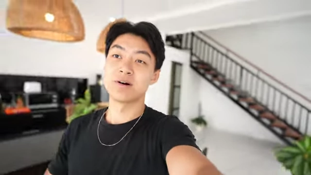 The Creator in a Bali Villa, Showcasing Potential Rewards of Content Creation