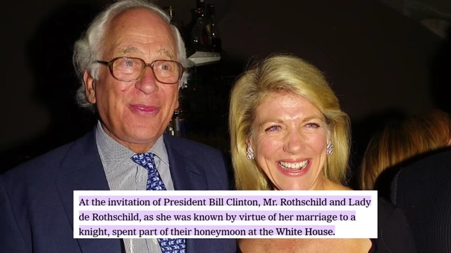 Text confirming President Bill Clinton invited Mr. Rothschild and Lady de Rothschild to spend part of their honeymoon at the White House.