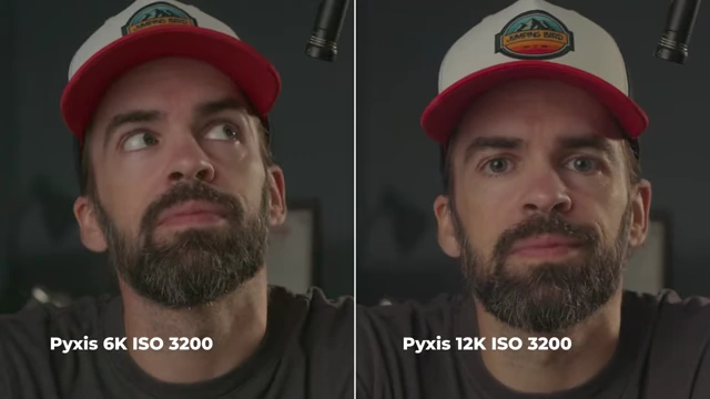 Pyxis 6K vs 12K Low Light Comparison at ISO 3200