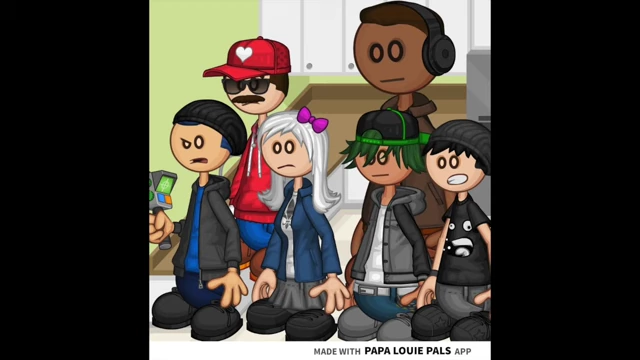 The characters transformed into Papa Louie Pals style figures.
