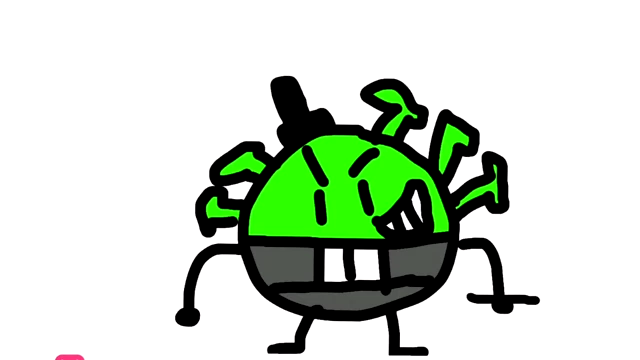 A cartoon character drawn in Sr. Pelo's distinct, chaotic style.