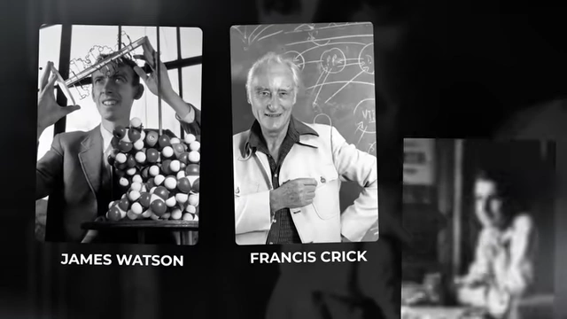 James Watson and Francis Crick, who discovered the double helix structure of DNA