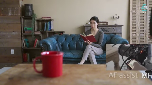 A split-screen view demonstrating the Focus Map Overlay, which visualizes focus zones in real-time for manual focus shooters.