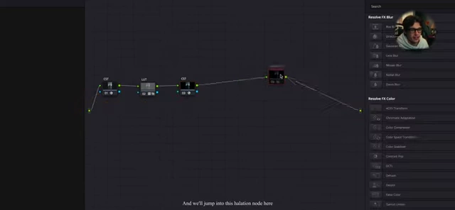 Node tree showing CST, LUT (at 30% strength), and another CST