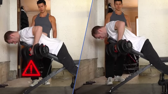 Comparison of incorrect (left) and corrected (right) rowing form.
