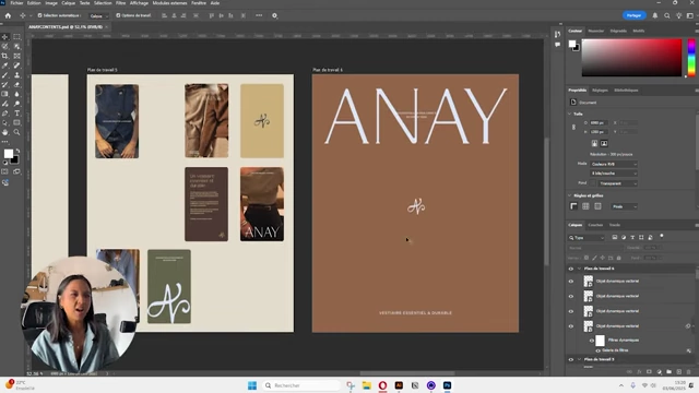 A mock-up of a cover page design in a warm brown