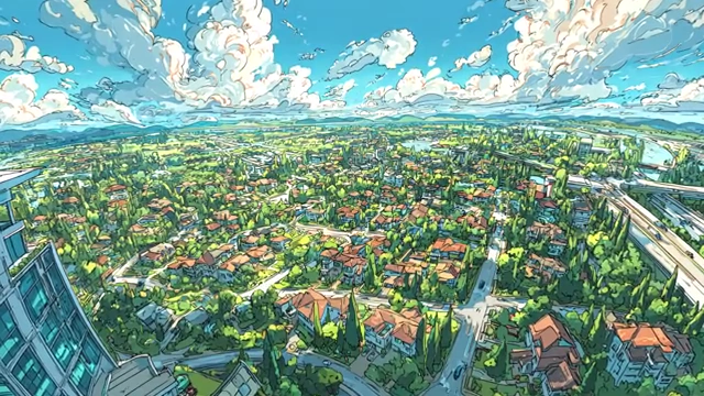 Aerial view of extensive urban sprawl, highlighting environmental costs