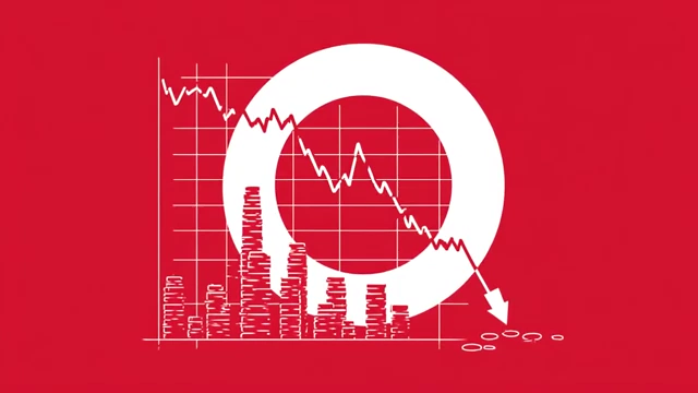 Graph showing economic decline in Japan