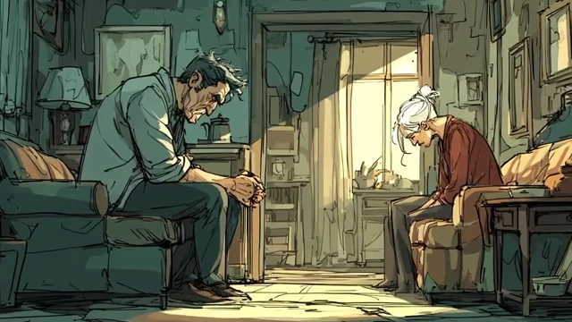 Two individuals sitting apart looking sad, symbolizing Western fragmentation