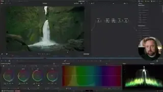 Primary correction on a waterfall clip