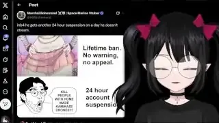Comparison of Twitch moderation: VTuber banned for 'too much hip' vs. Hasan Piker's drone comments