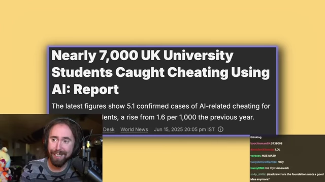 报告：近7000名英国大学生使用AI作弊被抓