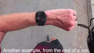End of a run summary on Apple Watch
