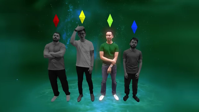 The four communication colors: Red, Yellow, Green, and Blue, as represented by different people