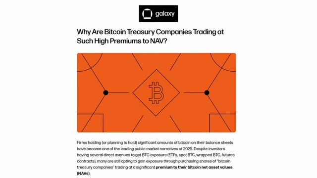 Article on high premiums for Bitcoin treasury companies
