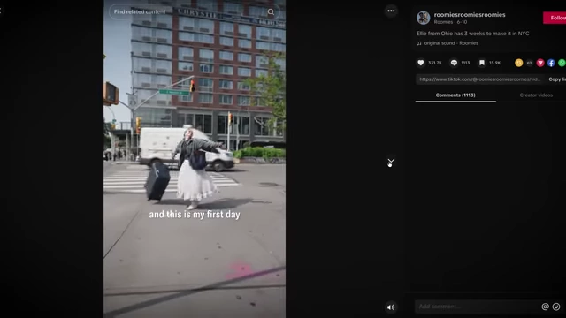 Example of a "Roomies" micro-series on TikTok for engaging storytelling