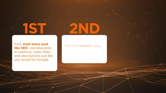 Step 1: Treat every social post like SEO by using keywords in captions, titles, and descriptions